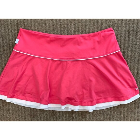 Nike Skort Womens L High Rise Dri-Fit Pull-On Skirt Tennis Golf Pickleball - Picture 1 of 8
